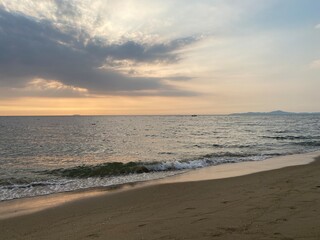 sunset at the beach