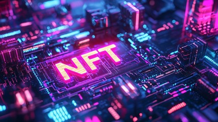 Obraz premium NFT Cyber Network