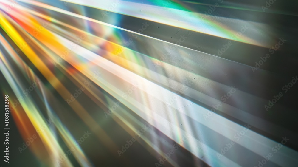 Poster a spectrum of light beams converging into a single beam of white light, signifying the clarity and u