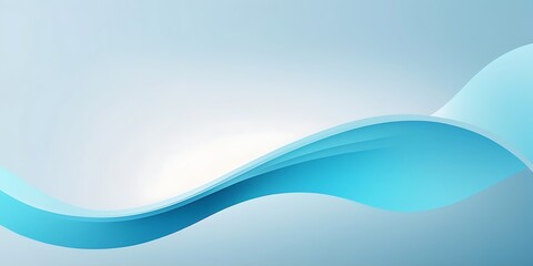 Serene Blue Wave Gradient - Minimalist Abstract Design