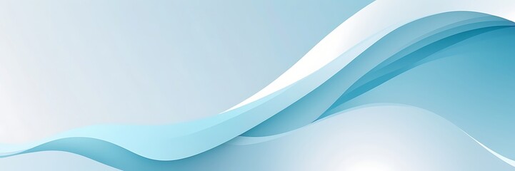 Serene Blue Wave Gradient - Minimalist Abstract Design