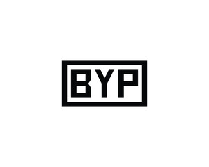 BYP logo design vector template. BYP