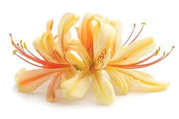 Fototapeta premium Chandramallika flower isolated on a white background