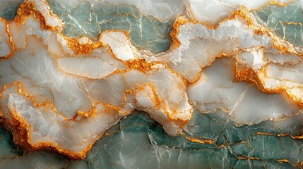 Obraz premium Explore the beauty of intricate marble texture with a white base and flowing patterns