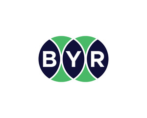 BYR logo design vector template. BYR