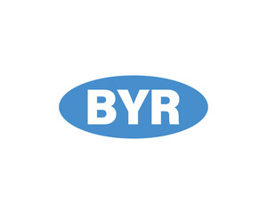 Fototapeta premium BYR logo design vector template. BYR