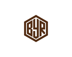 BYR logo design vector template. BYR