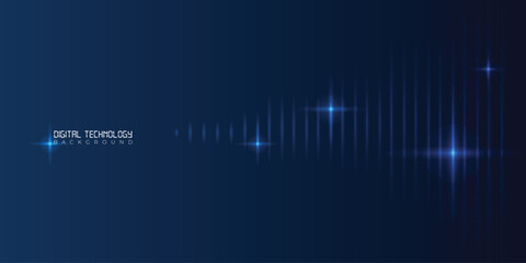 Digital technology background. Abstract lines background with lines and dots. Design for science, medicine or technology