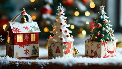 christmas tree and gifts