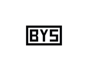 BYS logo design vector template. BYS