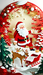 Paper Cuttings Christmas tree