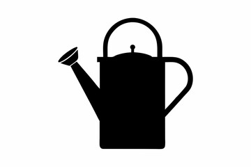 Obraz premium Garden watering can silhouette vector, watering can icon