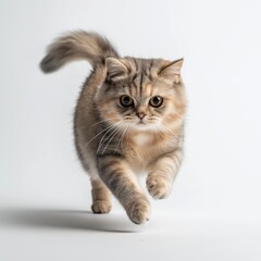 nice isolate scottish fold cat