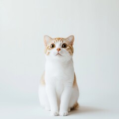 Obraz premium nice isolate scottish fold cat