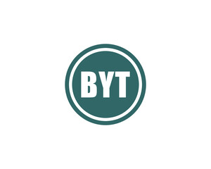 BYT Logo design vector template. BYT