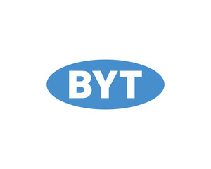 Fototapeta premium BYT Logo design vector template. BYT