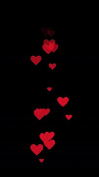 Hearts Social Media Like Floating Up
