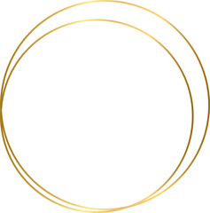 Flower Simple Golden Frame