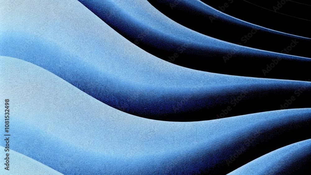 Poster dark grainy background, glowing blue abstract noise texture shape on black banner poster header back