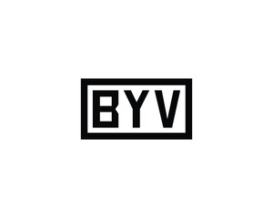 BYV Logo design vector template. BYV