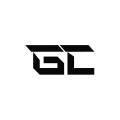 GC monogram logo design letter text name symbol monochrome logotype alphabet character simple logo