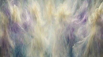 Fototapeta premium Abstract background of swirling light purple, yellow and grey colors.