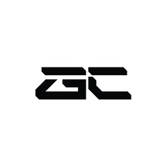 GC monogram logo design letter text name symbol monochrome logotype alphabet character simple logo