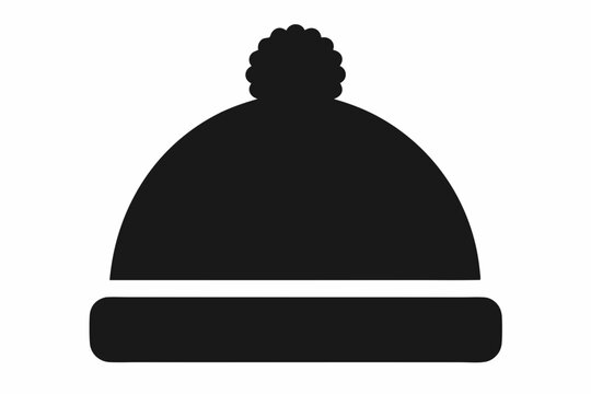 recommend clip art: Bobble hat silhouette vector, Winter hat icon, Beanie silhouette vector