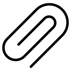 Paper Clip  Icon Element For Design