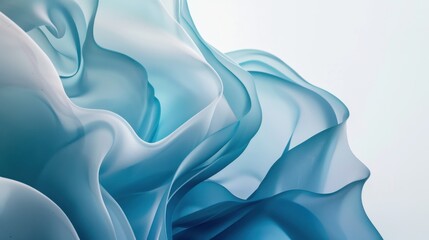 Obraz premium Abstract fluid shapes blending into each other, representing the seamless integration of diverse perspectives into a cohesive whole, minimalist style