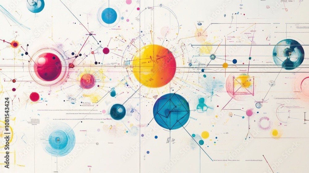 Poster the grammar illustrations, including math formulas, language structures and visual metaphors, are al