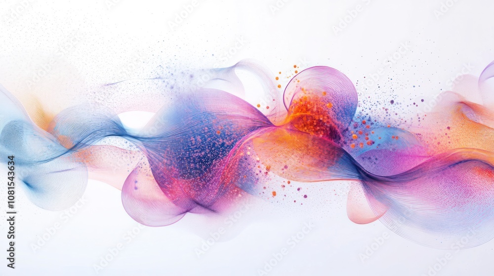 Poster virus, where abstract shapes and bright hues collide to form a mesmerizing pattern