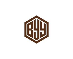 BYY Logo design vector template. BYY