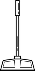 squeegee cleaner outline illustration