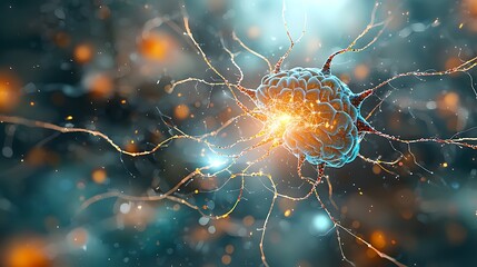 Bright neural connections in digital art refer to vibrant and intense visual representations of interconnected networks of neurons, symbolizing the complex and dynamic nature of the human brain