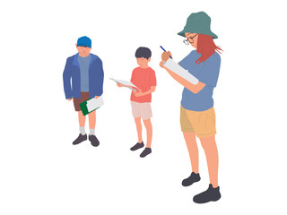 Students Learning and Writing