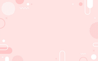 Pink abstract geometric shapes design element background. geometric shapes white and pink, modern shapes. Illustration vector 10 eps.