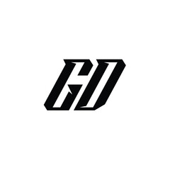 GD monogram logo design letter text name symbol monochrome logotype alphabet character simple logo
