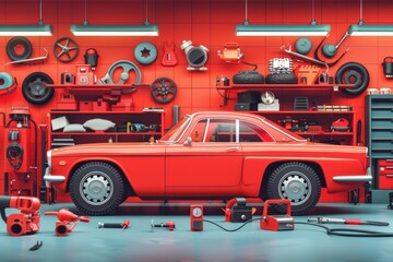 Professional Mechanic Working 