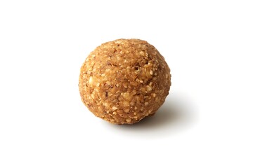 Falafel isolated on white background, close up