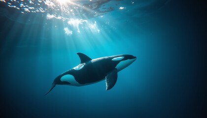 Obraz premium orca in the sea