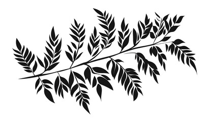 modern 2D doodle cartoon flower concept with open space for text, featuring whimsical floral and leafy elements on crisp white backgrounds.