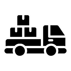 delivery truck Solid icon