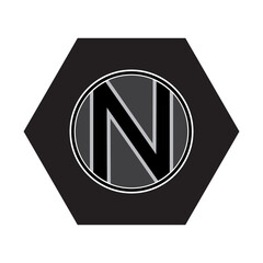 UNIQUE AND SIMPLE LETTER N LOGO TEMPLATE
