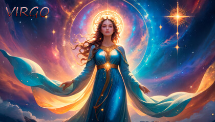 virgo zodiac sign cosmic background