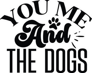 Funny Dog T shirt Design template