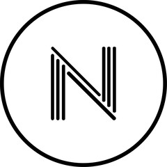UNIQUE AND SIMPLE LETTER N LOGO TEMPLATE