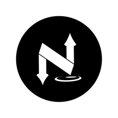 UNIQUE AND SIMPLE LETTER N LOGO TEMPLATE