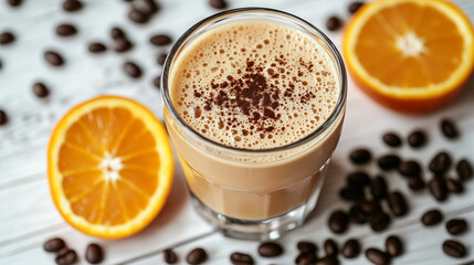 cool coffee orange latte