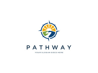 pathway logo images vector template